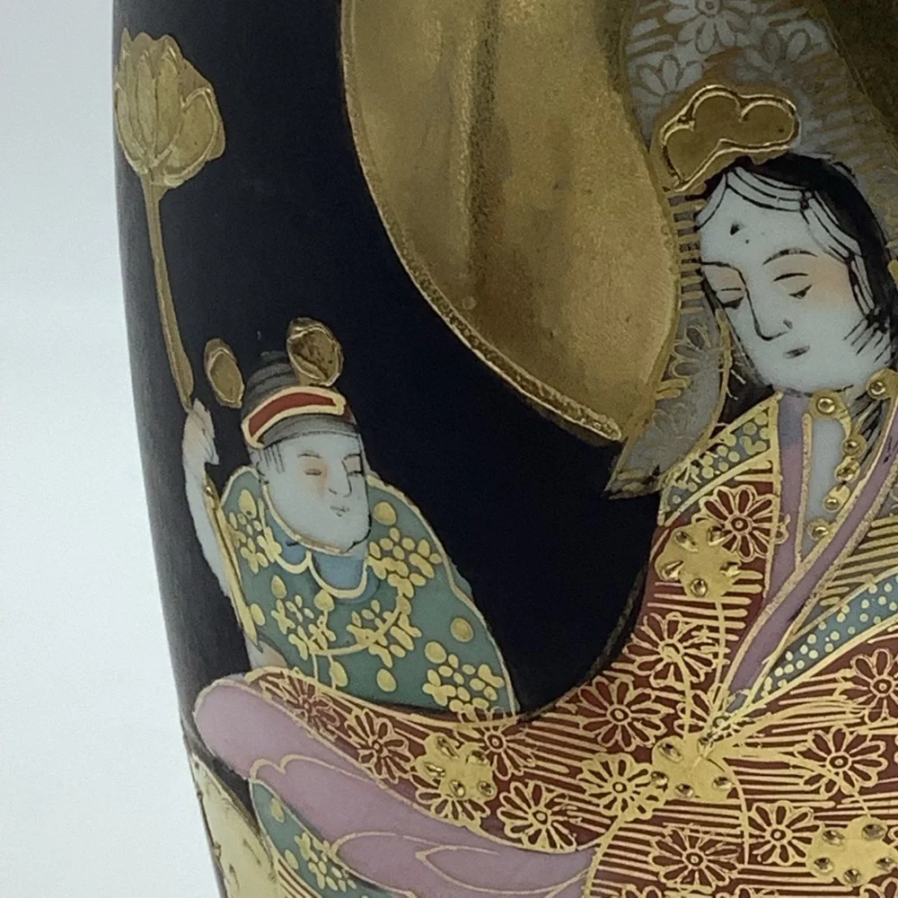 Rising Sun Japanese Hand Painted Vase